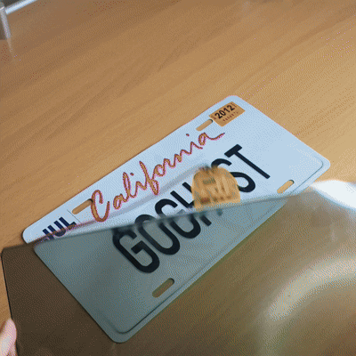 Ghost Black Out License Plate Cover