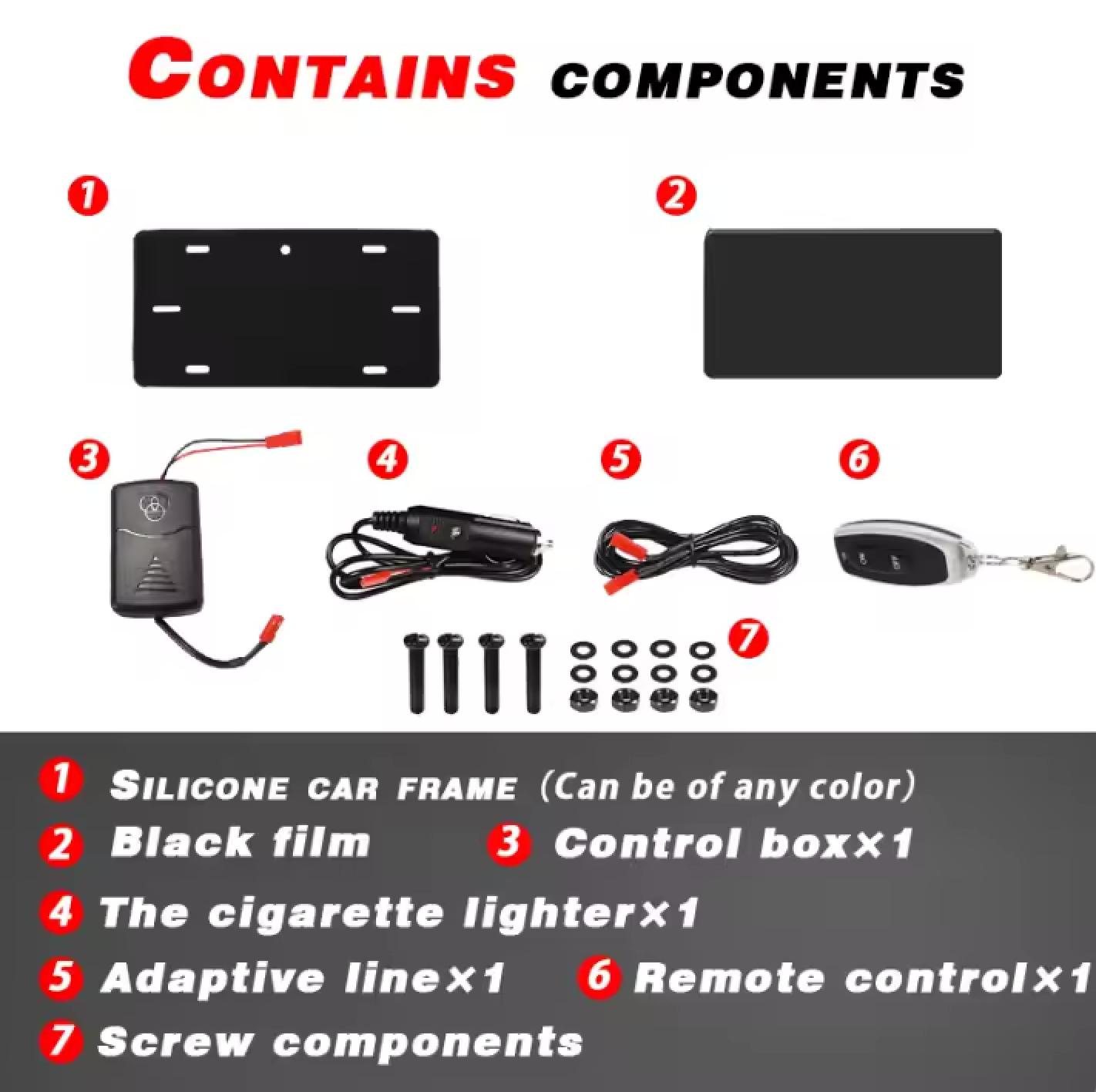 Ghost Black Out License Plate Cover