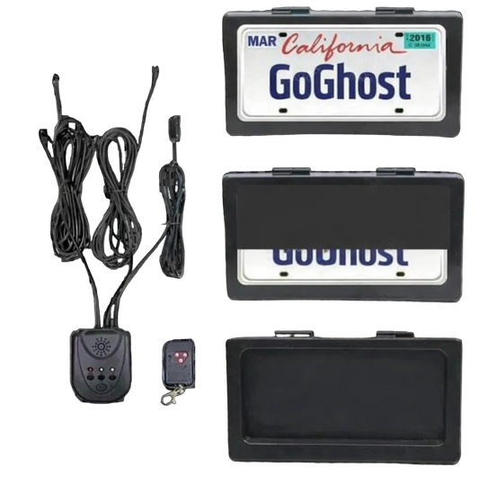 Ghost Curtain License Plate cover