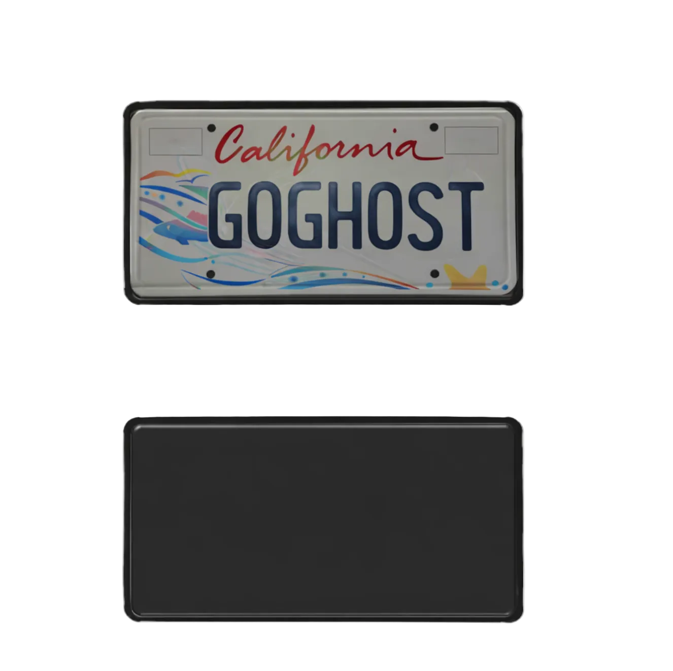 Ghost Black Out License Plate Cover