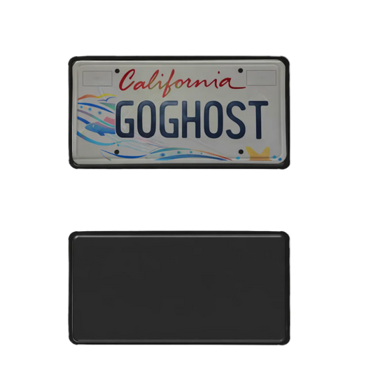 Ghost Black Out License Plate Cover