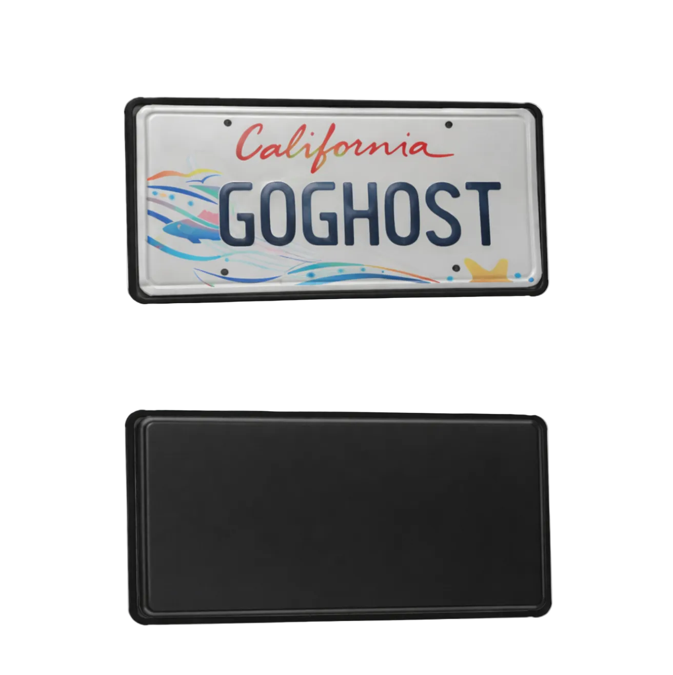 Ghost Black Out License Plate Cover