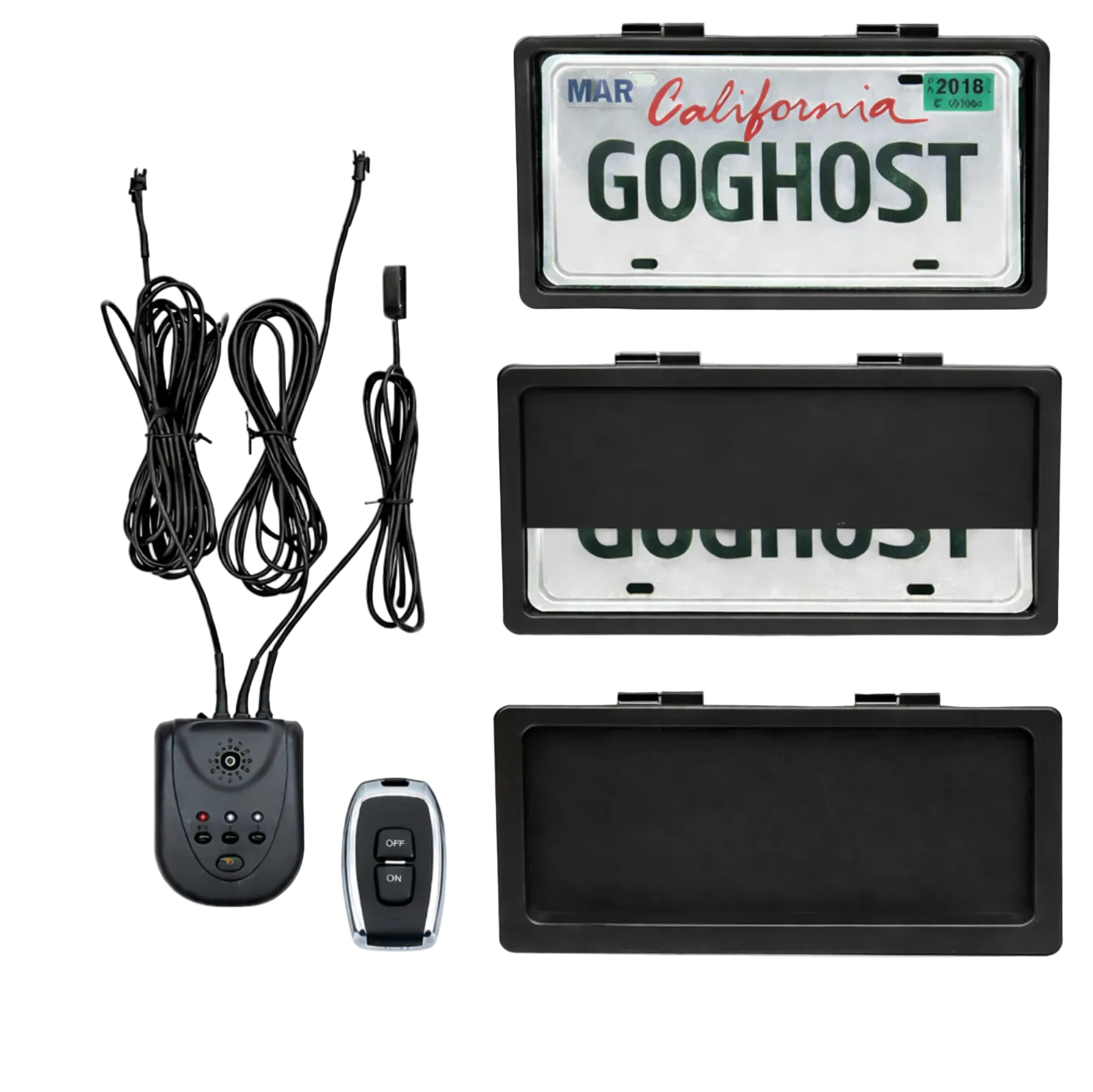 Ghost Curtain License Plate cover