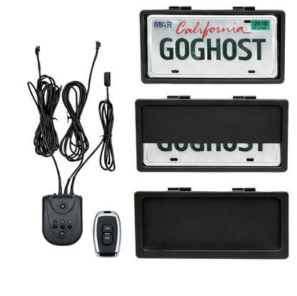 Ghost Curtain License Plate cover
